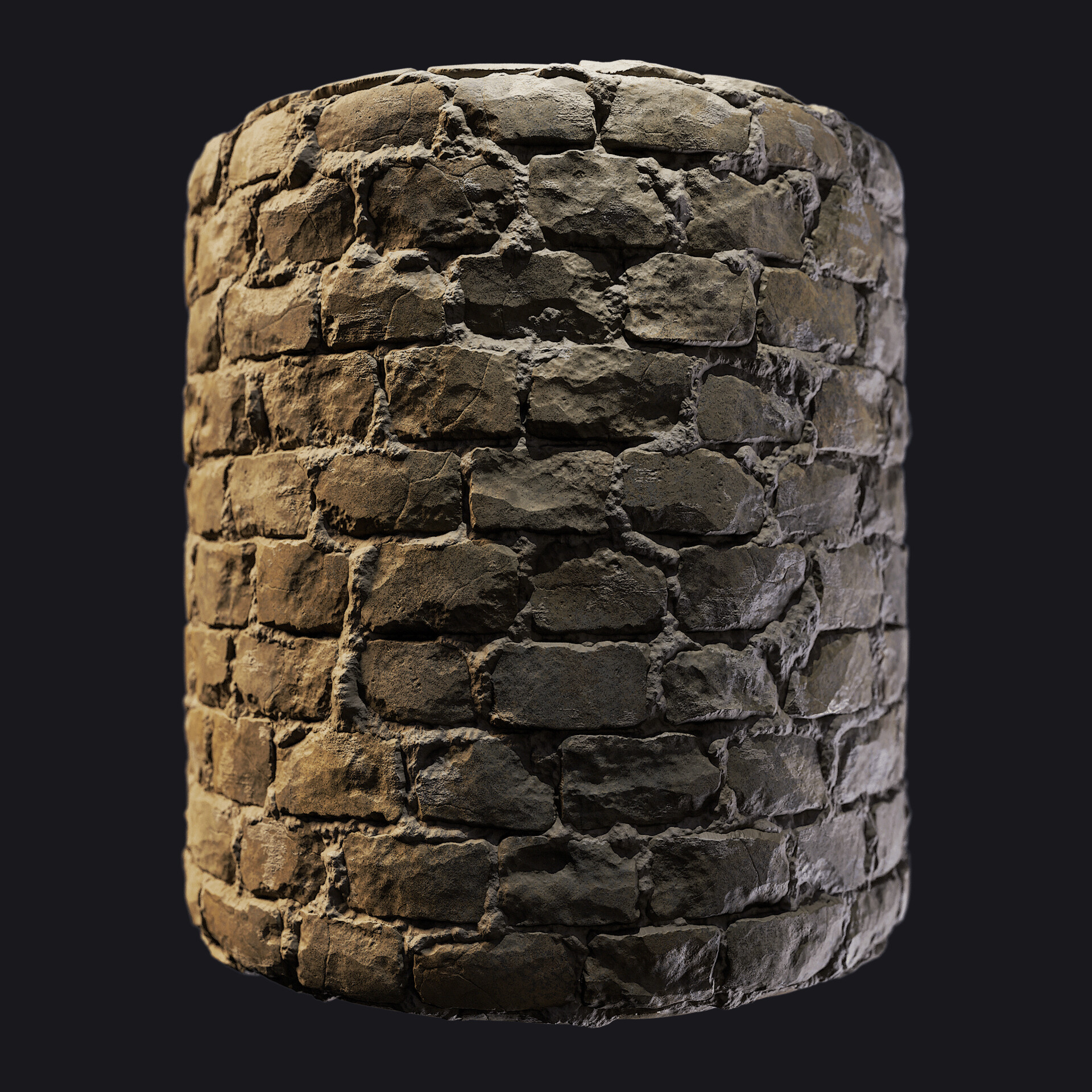 ArtStation - Old Castle Brick Wall