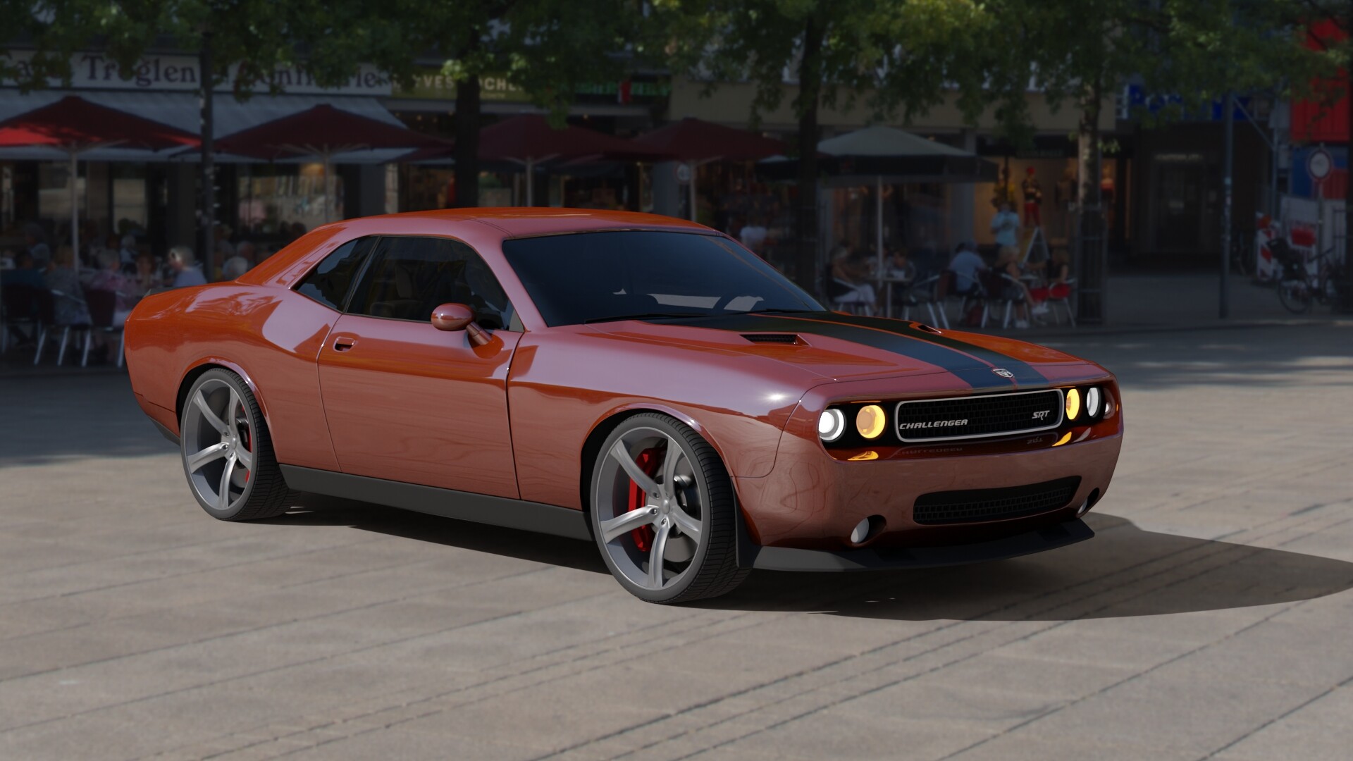 ArtStation - Dodge Challenger SRT