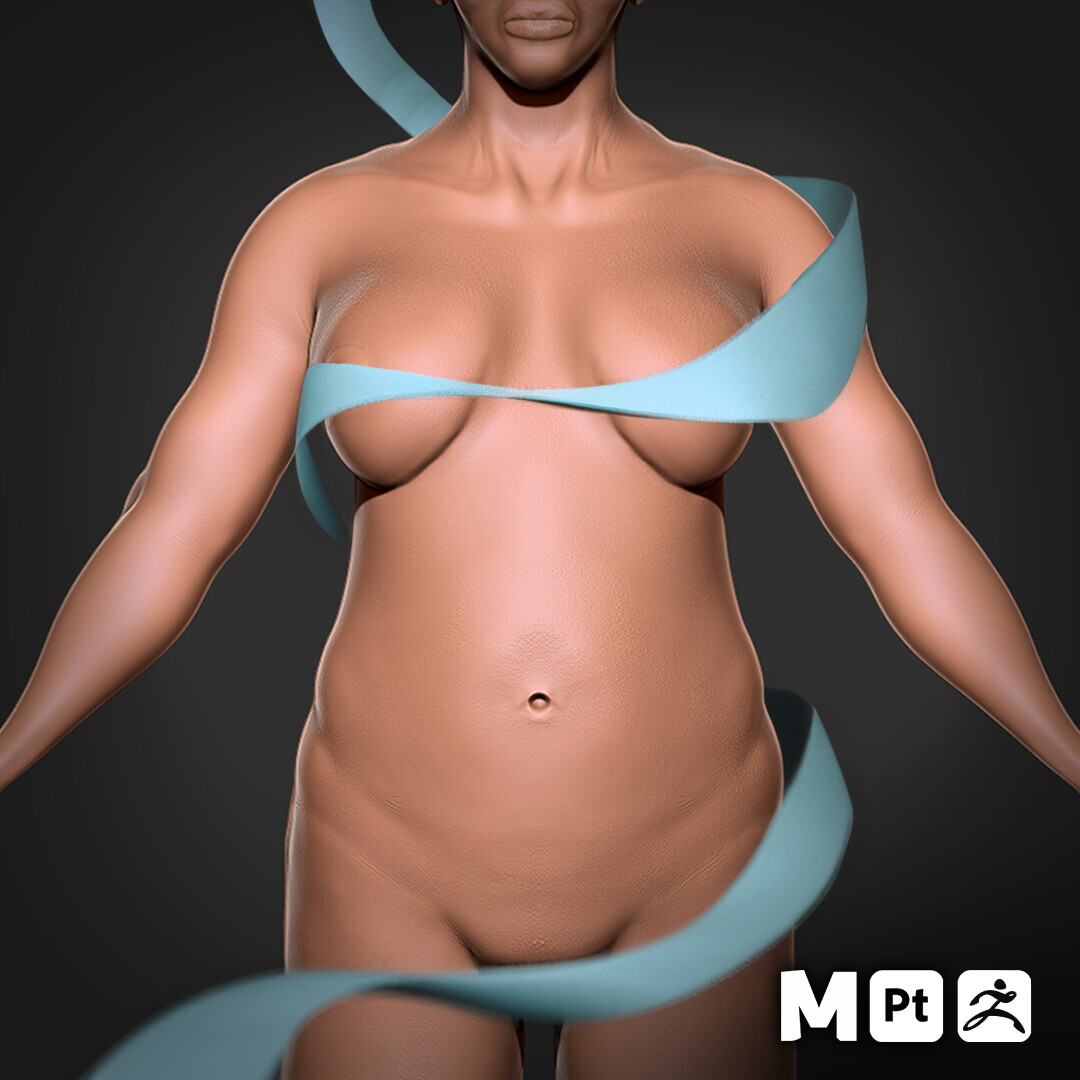 Female Character Sculpt and Game Res Model (Nude)