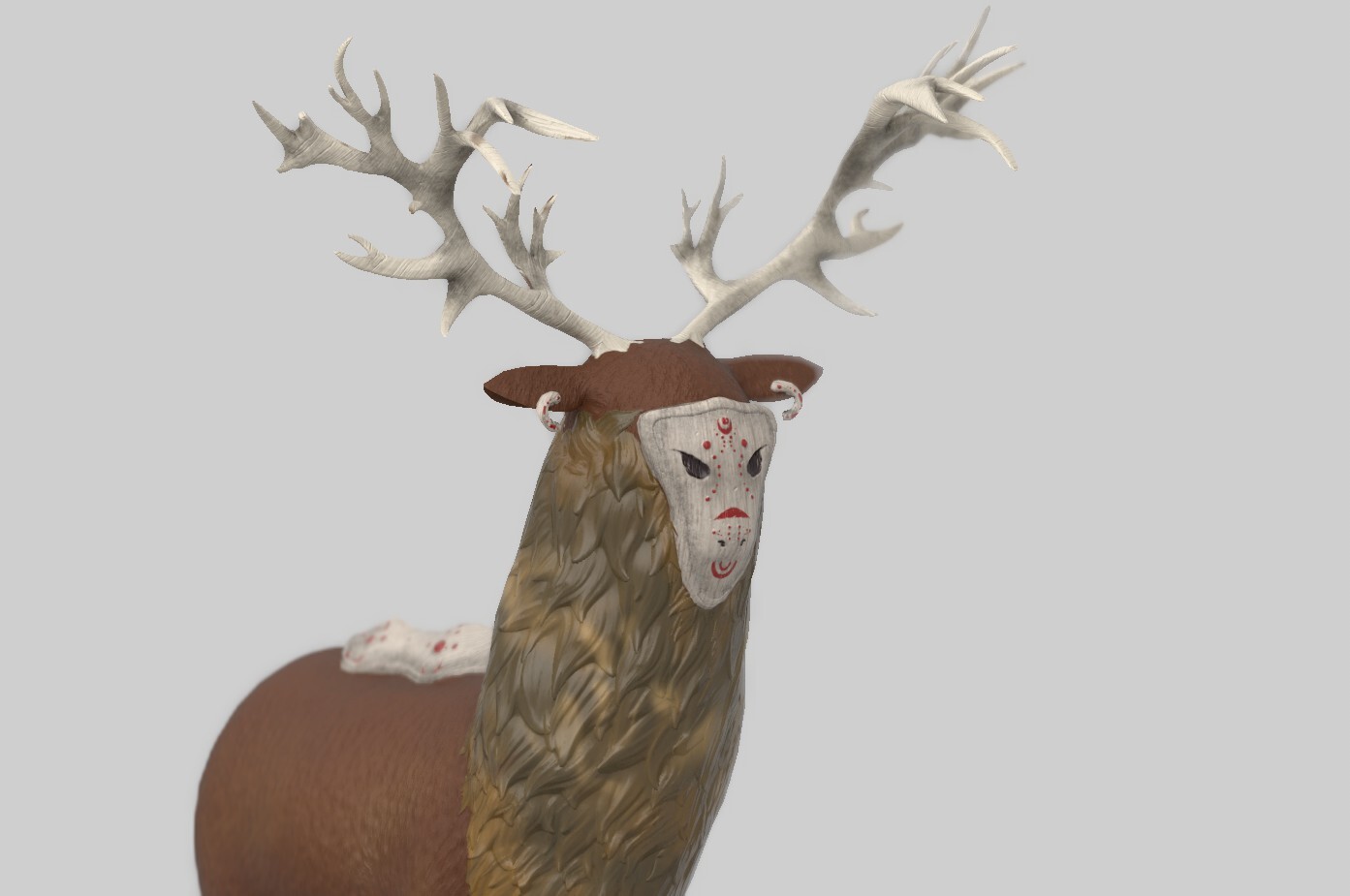 ArtStation Spiritual Deer   Edith Vizcayno Edith Vizcayno Render 4 