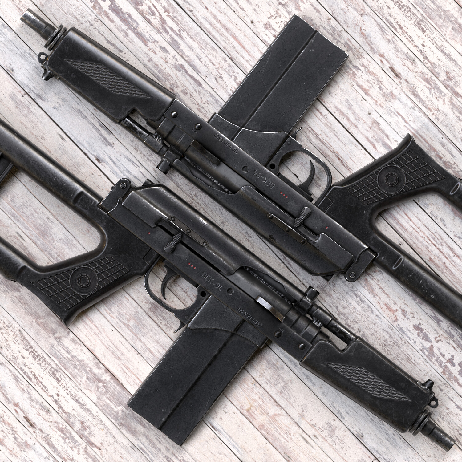 ArtStation - VSK-94/ВСК-94 Sniper Rifle Gameready Lowpoly