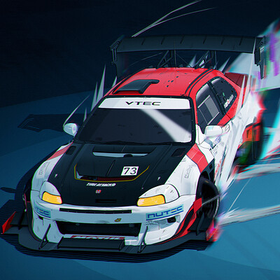 ArtStation - White Night (Nissan Skyline R36 Visualization)