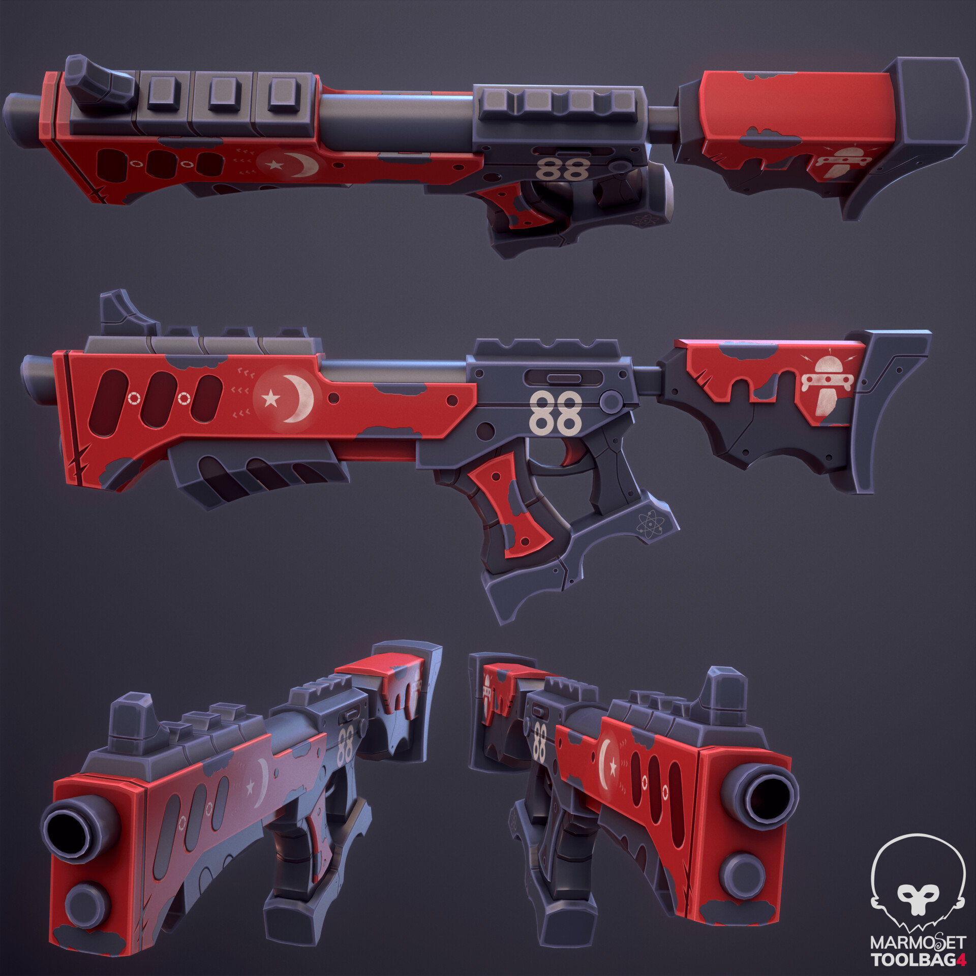 ArtStation - Stylized Gun