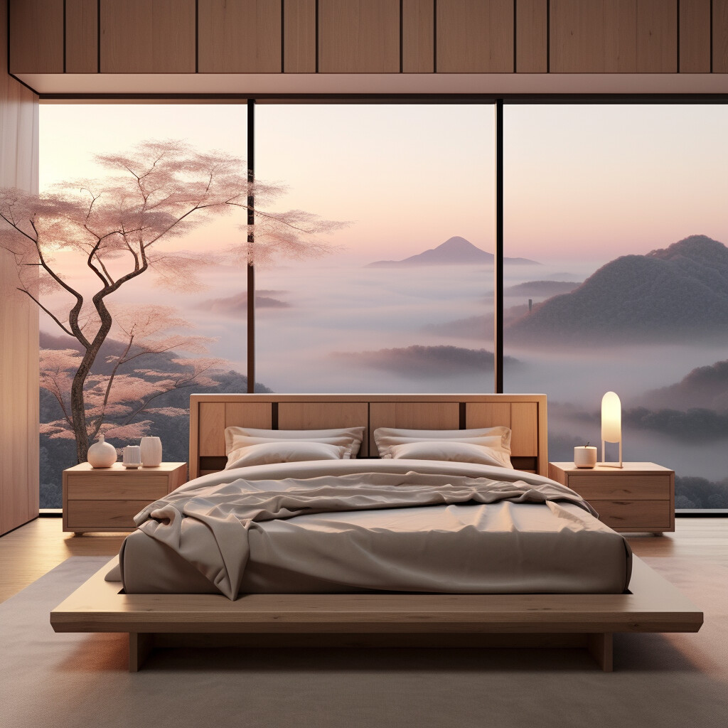 ArtStation - 350 Japandi Bedroom Architecture Landscape _ VOL 1 ...