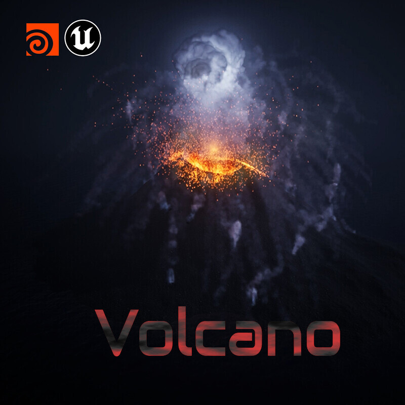 Volcanic Island (Unreal Engine 5 and Houdini)
