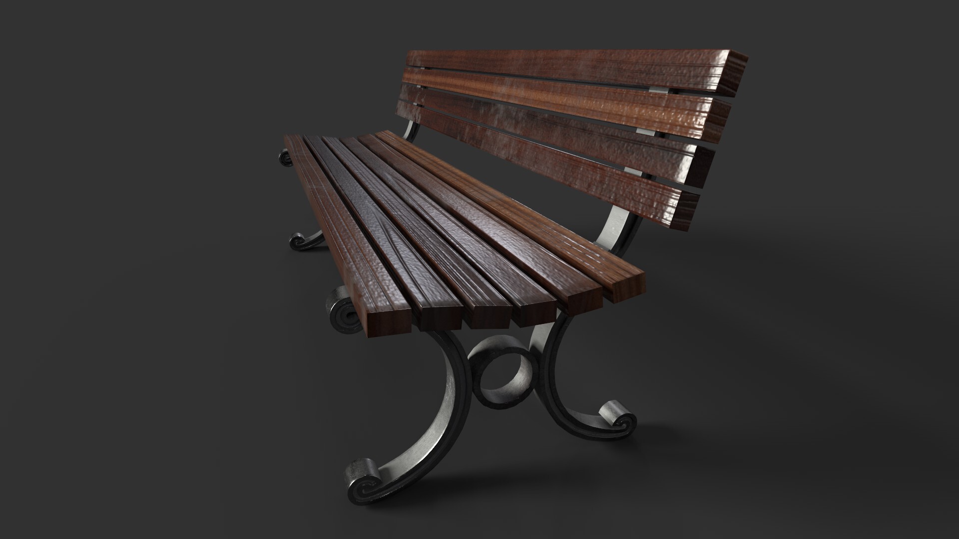ArtStation Street bench Game asset