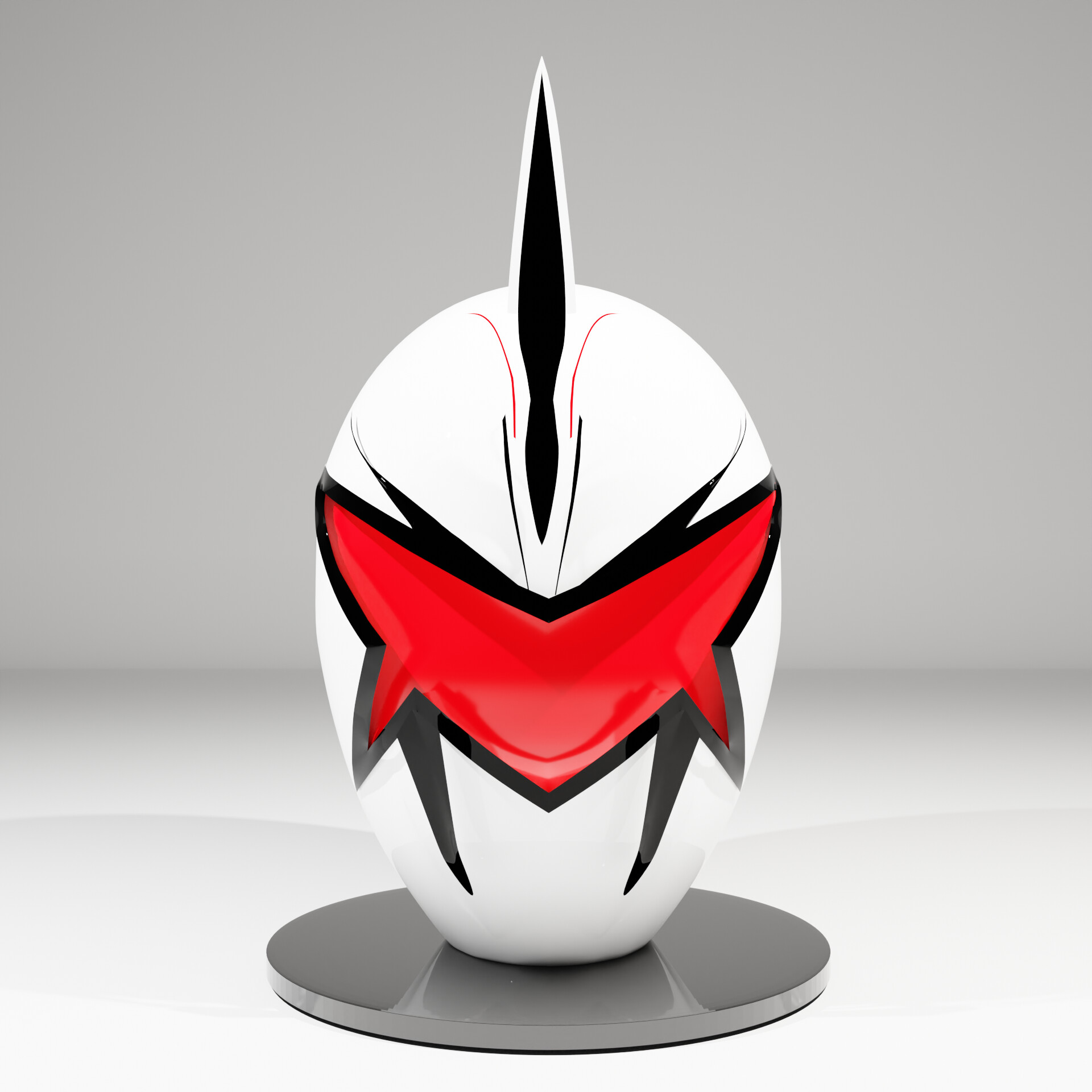 ArtStation - Helmet White Power Ranger Dino Thunder