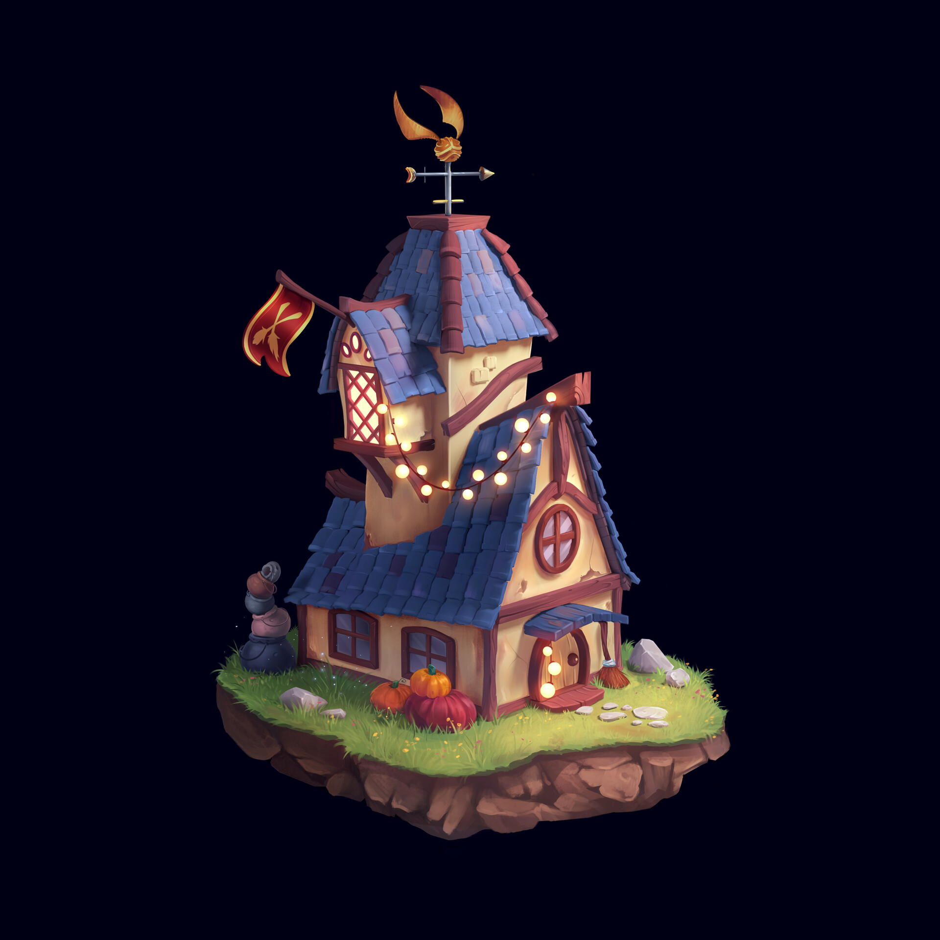 ArtStation - Quidditch Team Catcher's House