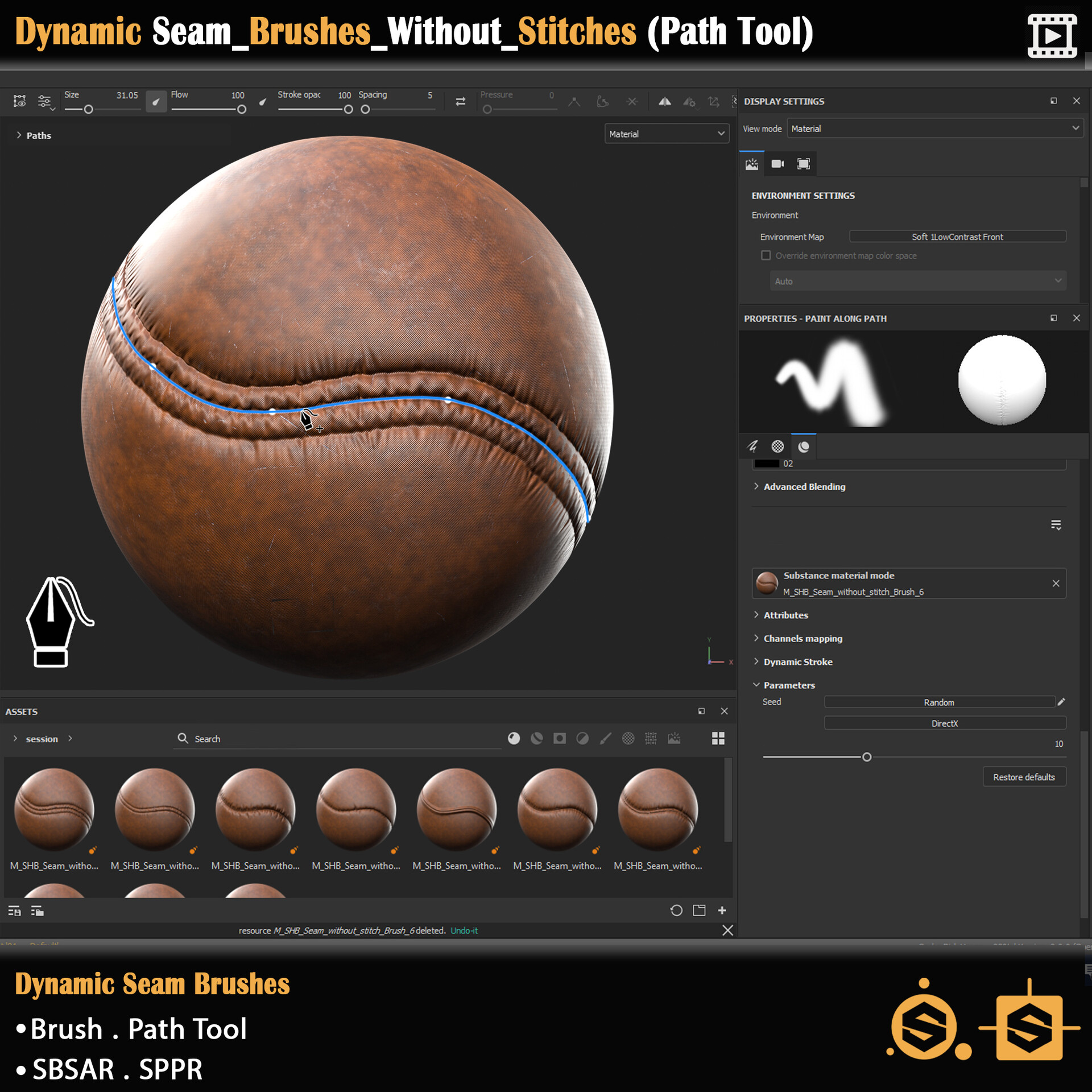 ArtStation - Dynamic Seam_Brushes_Without_Stitches (Path Tool)