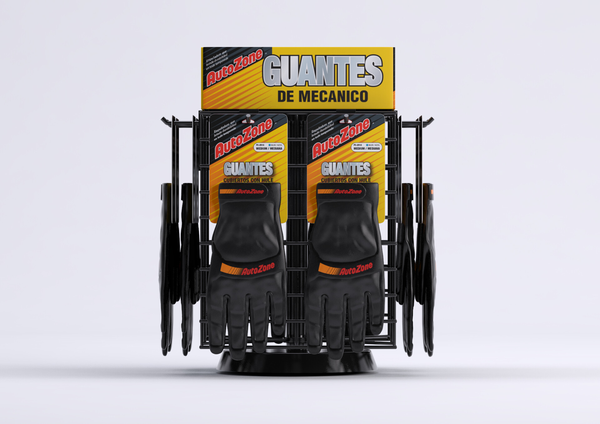 Adrian Alanis AutoZone Glove Display