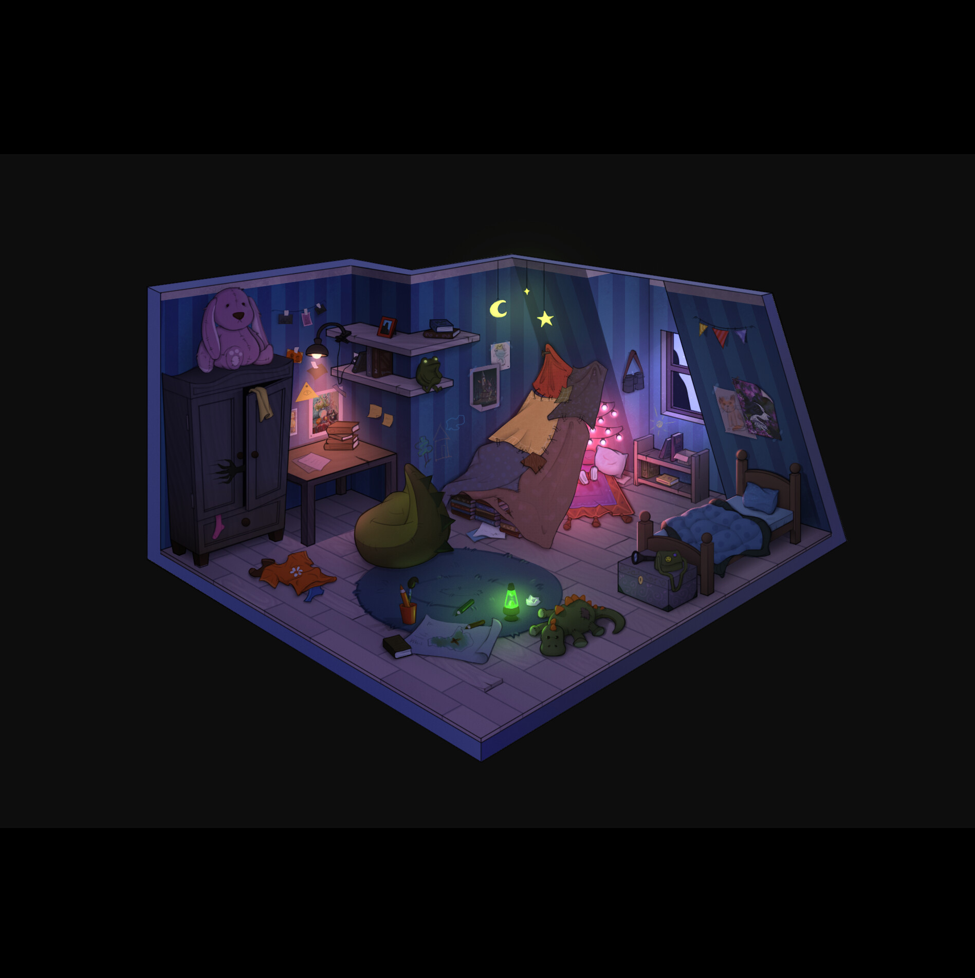 ArtStation - Interior of the Dteamer's Room