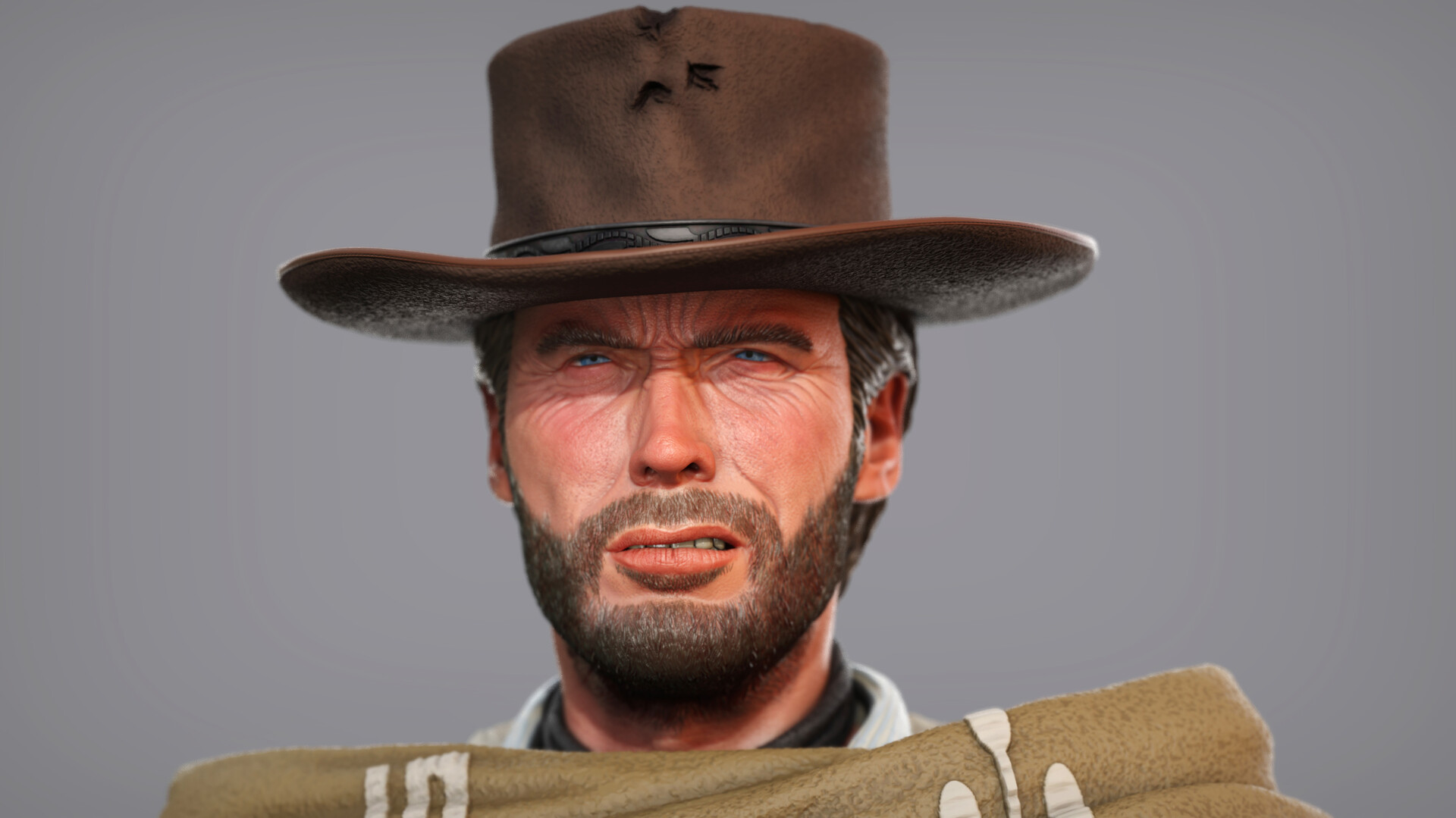 ArtStation - Clint Eastwood - The Man With no Name