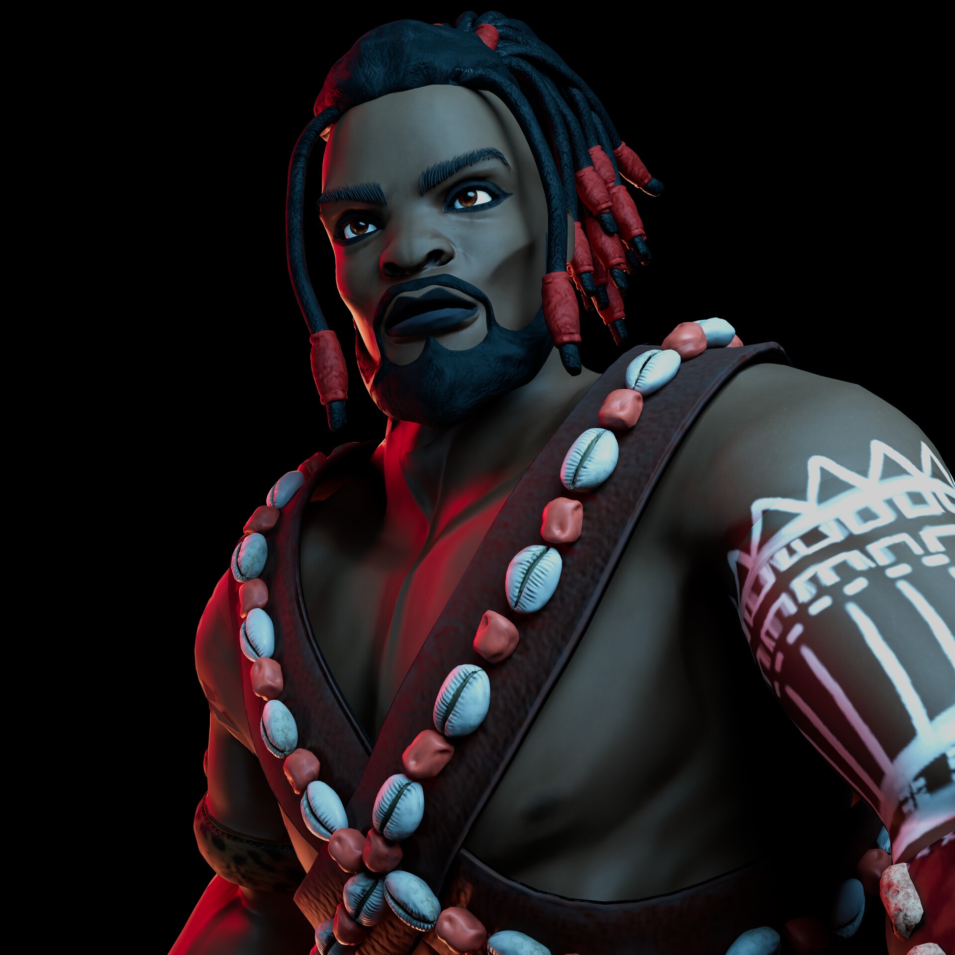 ArtStation - Honours project/ 3D Character Design inspired by African ...