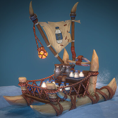 ArtStation - Tuskarr Milk Delivery Sledge (CGMA Project)