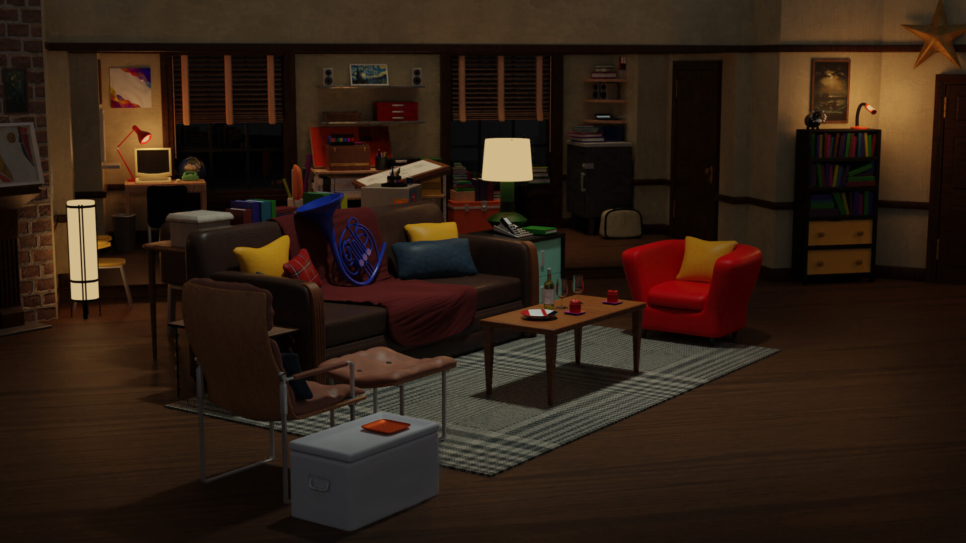 ArtStation - Ted Mosby's Apartment HIMYM ( How I Meet Your Mother)