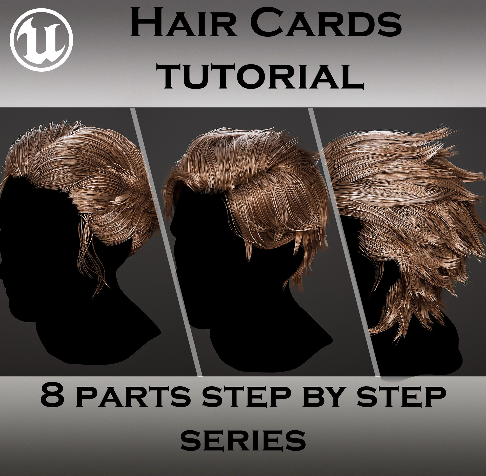 ArtStation Hair Cards Tutorial Step By Step Series (YOUTUBE)