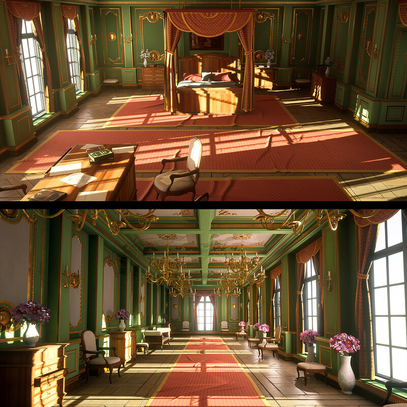 Victorian Interior - Game Environment