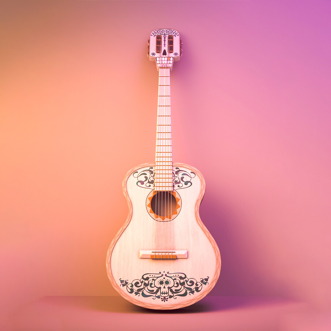 Miguel's guitar from Pixar's movie: Coco