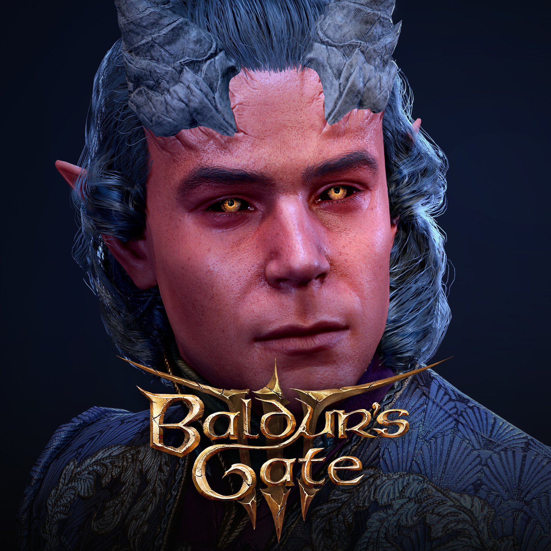 ArtStation Baldur S Gate 3 Tiefling Player Head And Horn Attachements   Bert Vanhengel Bert Vanhengel Bert Vanhengel Bg3 Tiefling Player Hex 01 