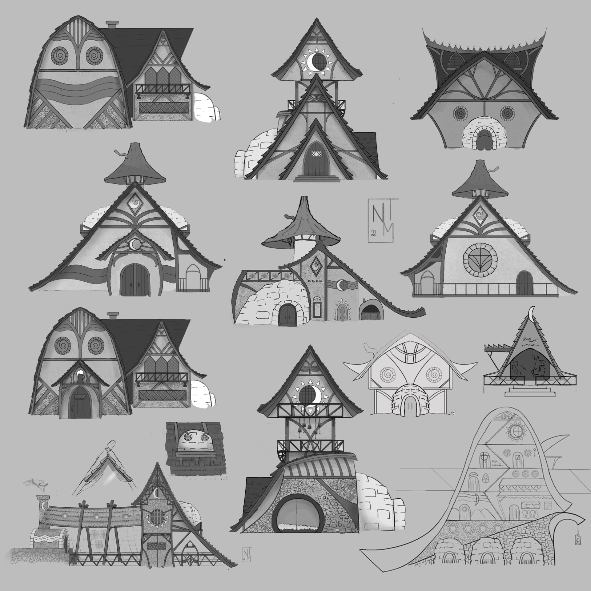 ArtStation - Village Concept Art