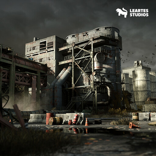 ArtStation - Abandoned Industrial Factory Environment / Unity Remake