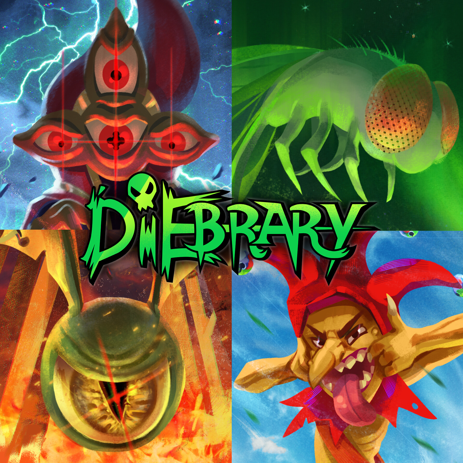 ArtStation DIEBRARY Steam Trading Card Art