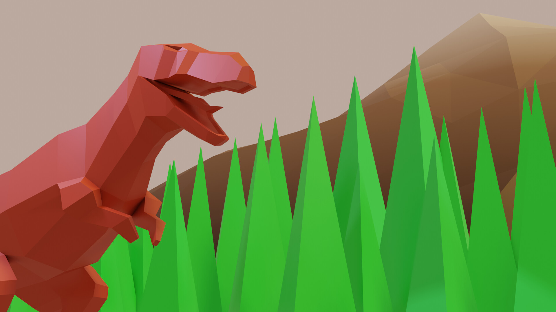 ArtStation - Section 3: Low-Poly Dinosaur