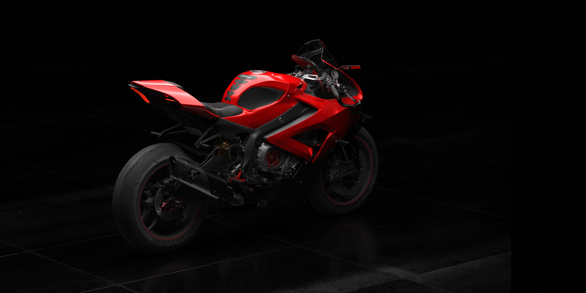 ArtStation - Motorcycle (Black and Red)