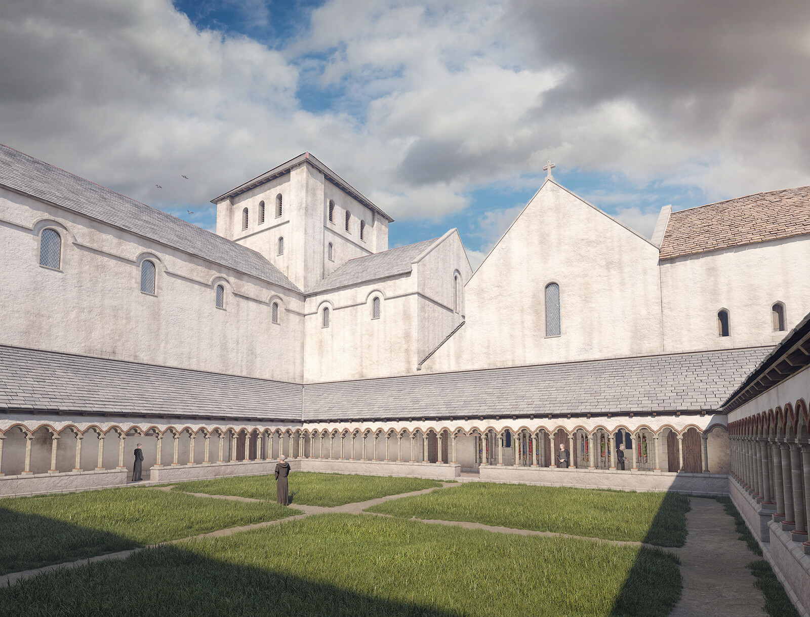 Haughmond Abbey Cloister (England) XVth century