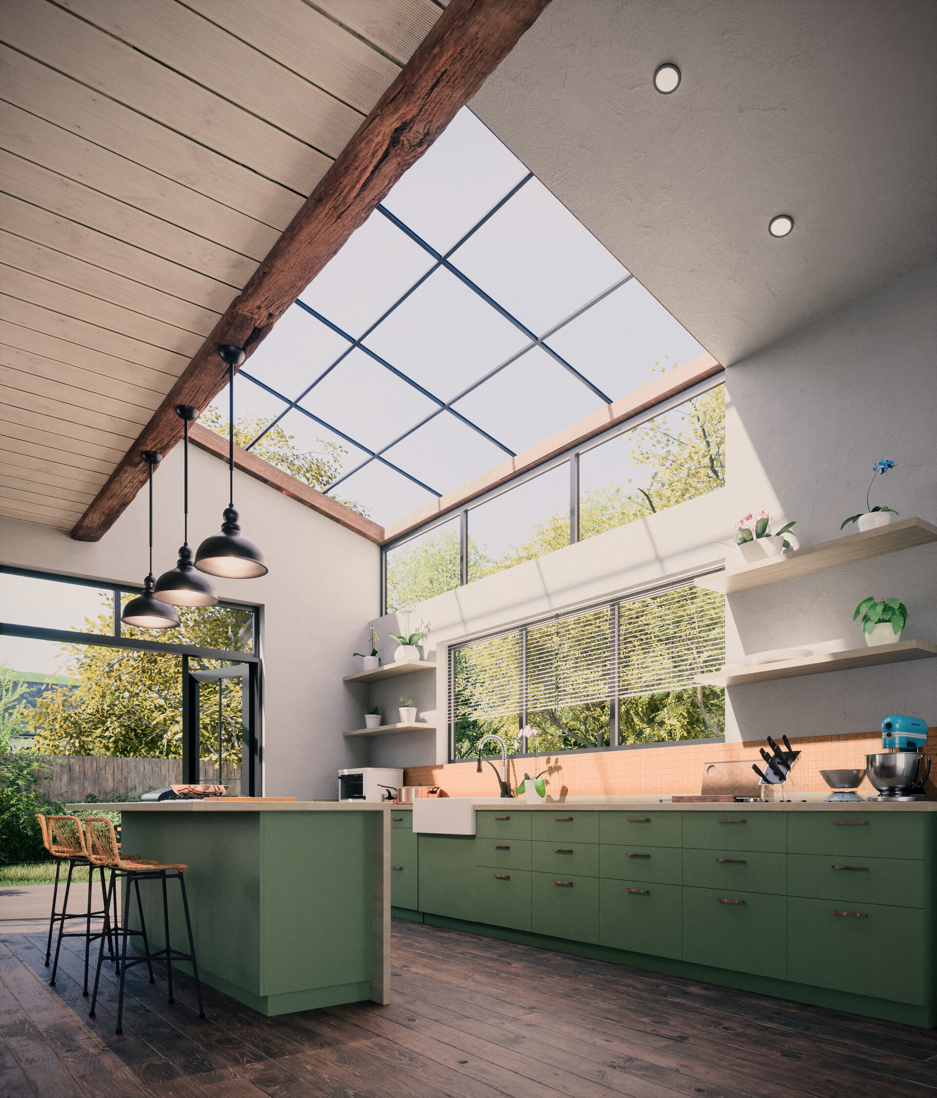 ArtStation - Kitchen avocado colors