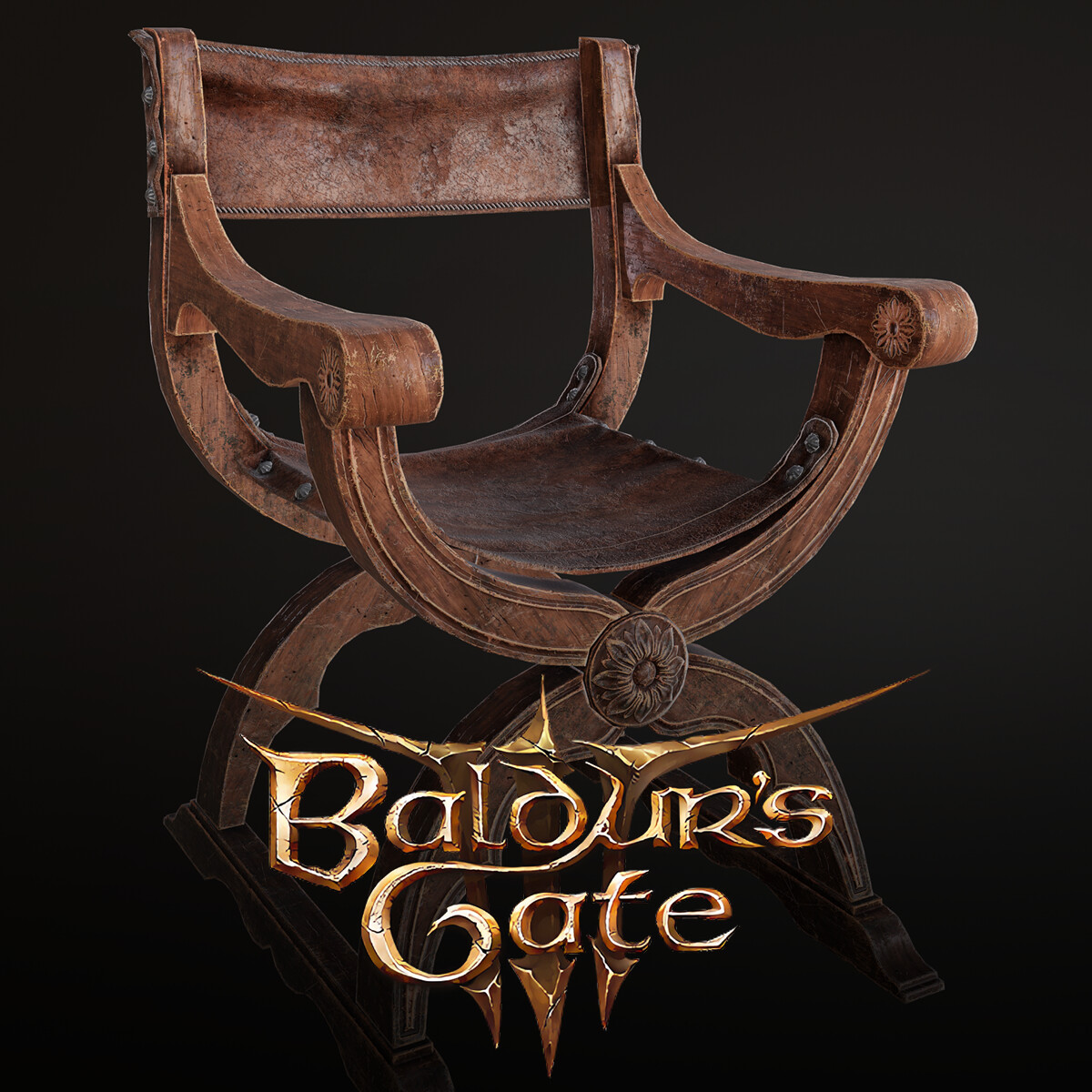 ArtStation [Baldur's Gate 3] Roman Chair & Horn