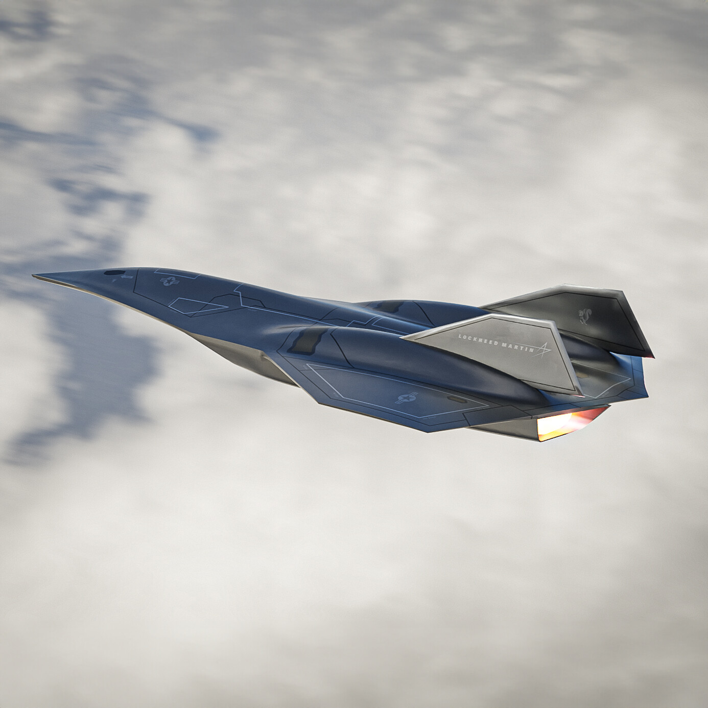 Artstation - Lockheed Martin Sr72 Darkstar 