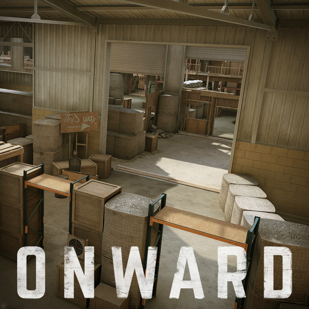 ArtStation - Backrooms - Custom Map for Onward