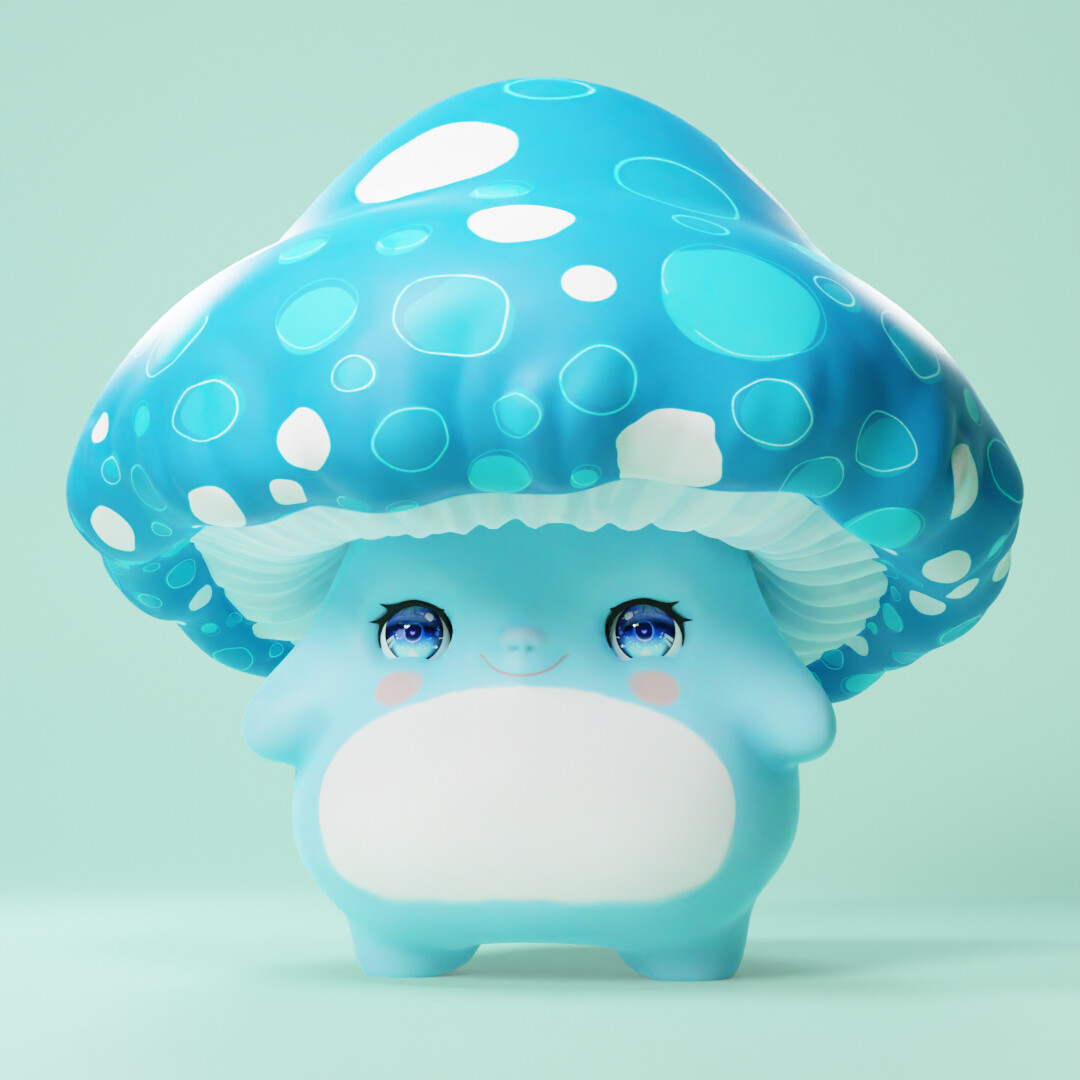 ArtStation - Blue Mushroom