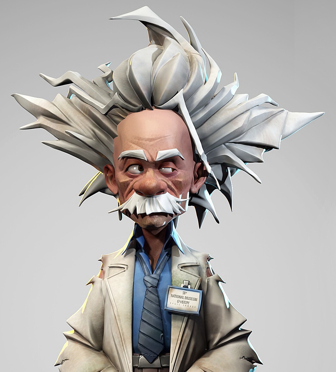 ArtStation - Stylized Albert Einstein