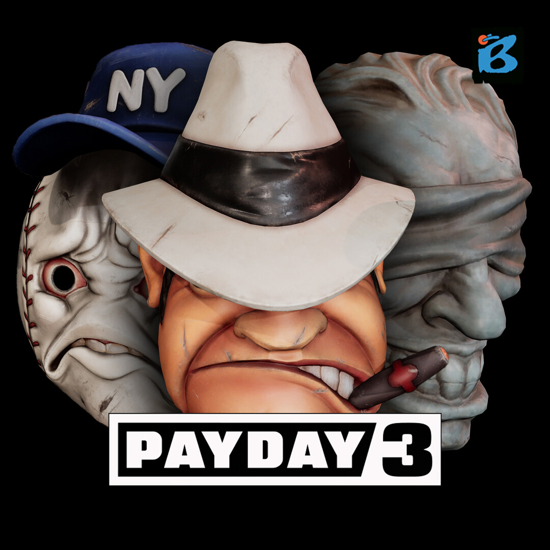 ArtStation - Masks 02 I PAYDAY 3