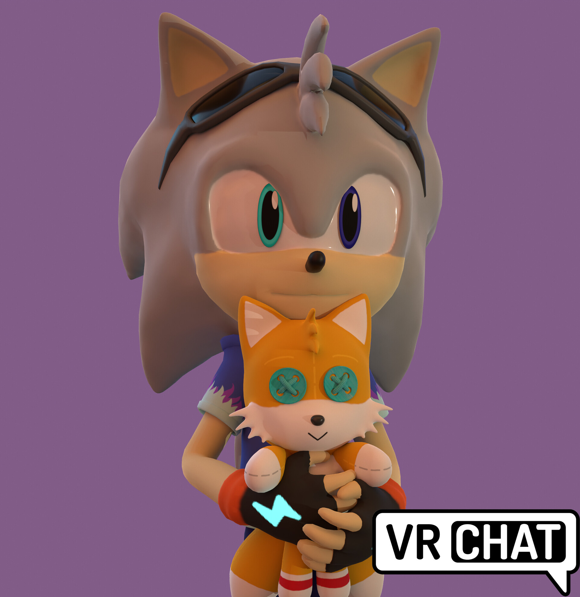 SONIC MEETS BLACK ROSE IN VR CHAT 