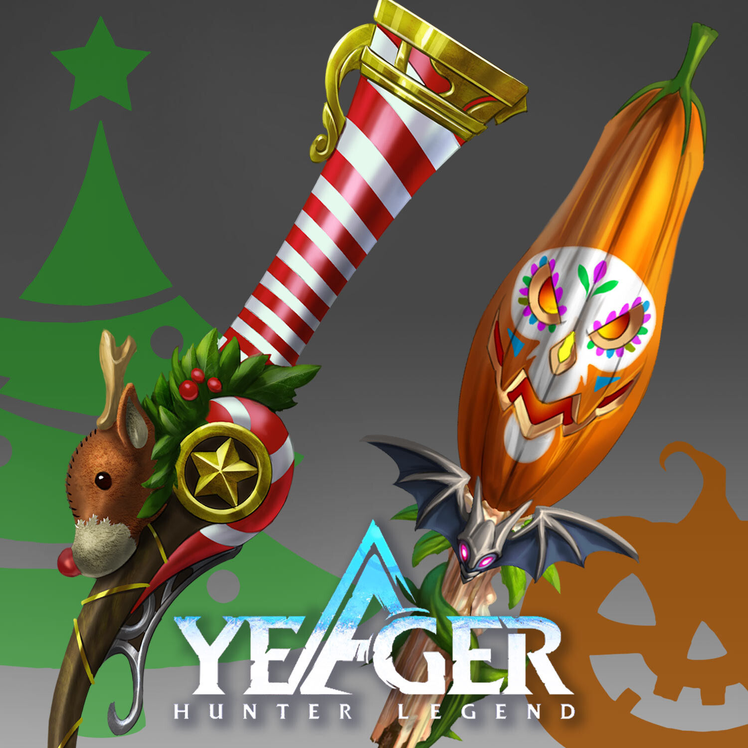 Weapon design - Halloween and Christmas edition YEAGER HUNTER LEGEND