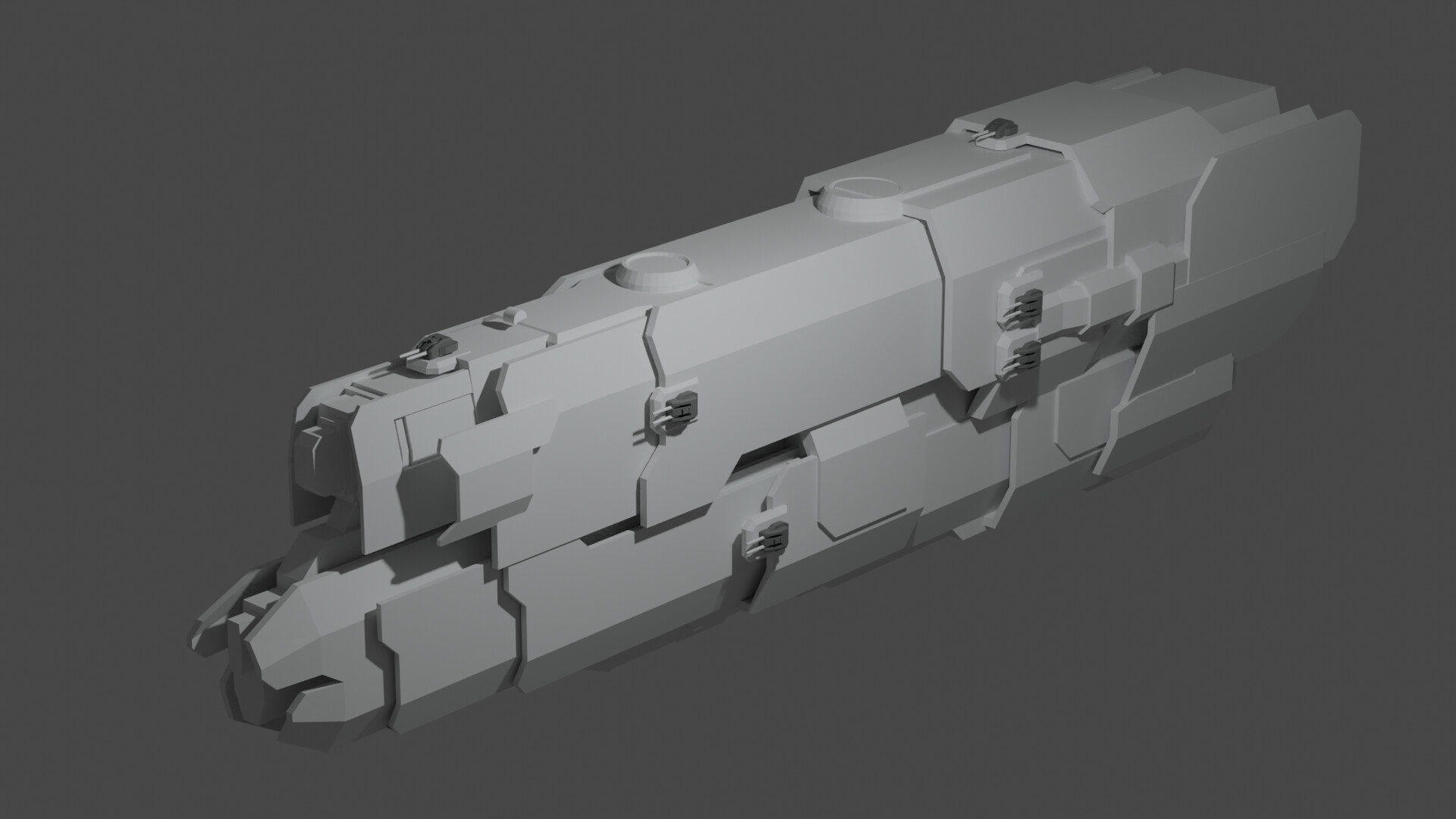 ArtStation - New Alexandria Class Armored Cruiser WIP