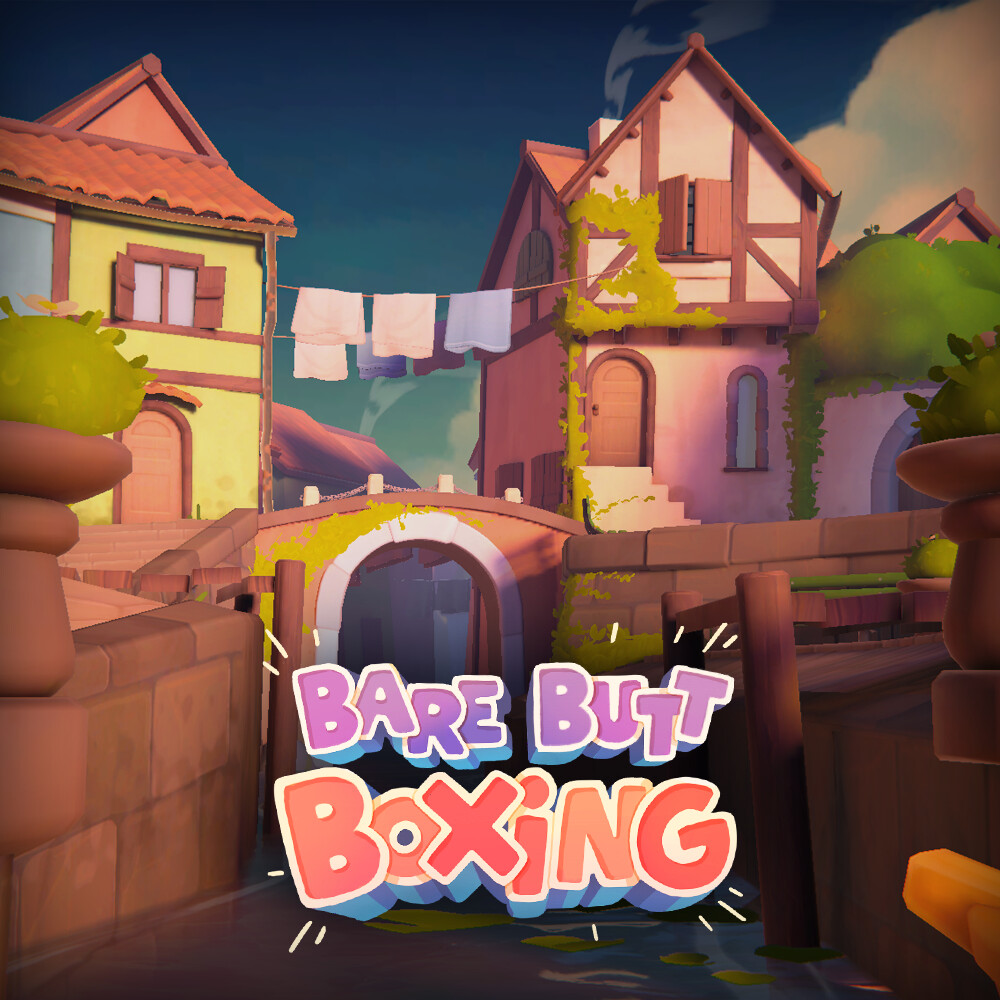 ArtStation - Bare Butt Boxing - Village Plaza Environment Art