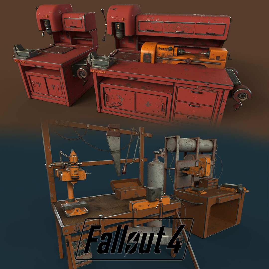 ArtStation - Fallout 4 high poly props