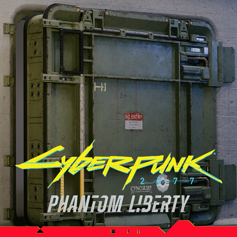 ArtStation - Cyberpunk 2077: Phantom Liberty - Bunker gate