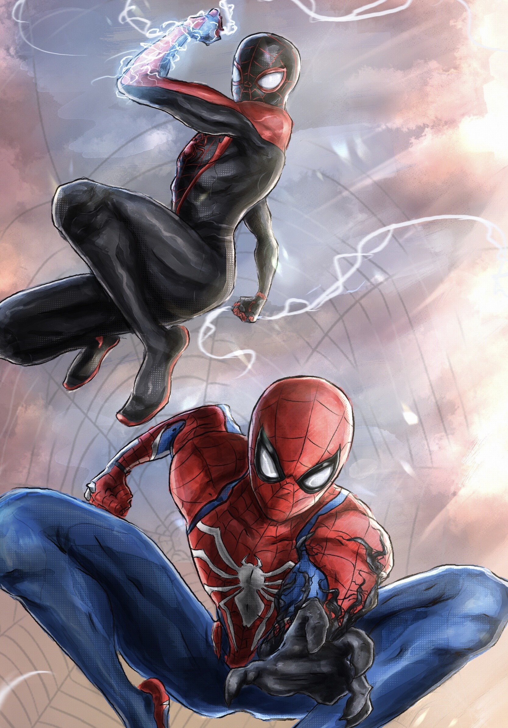 ArtStation - GREATER TOGETHER// THE SPIDER-MEN