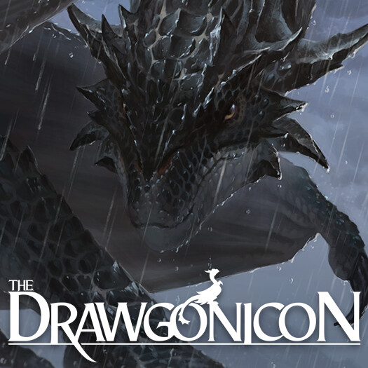 ArtStation - Rugged Horned Mountain Dragon - Drawgonicon