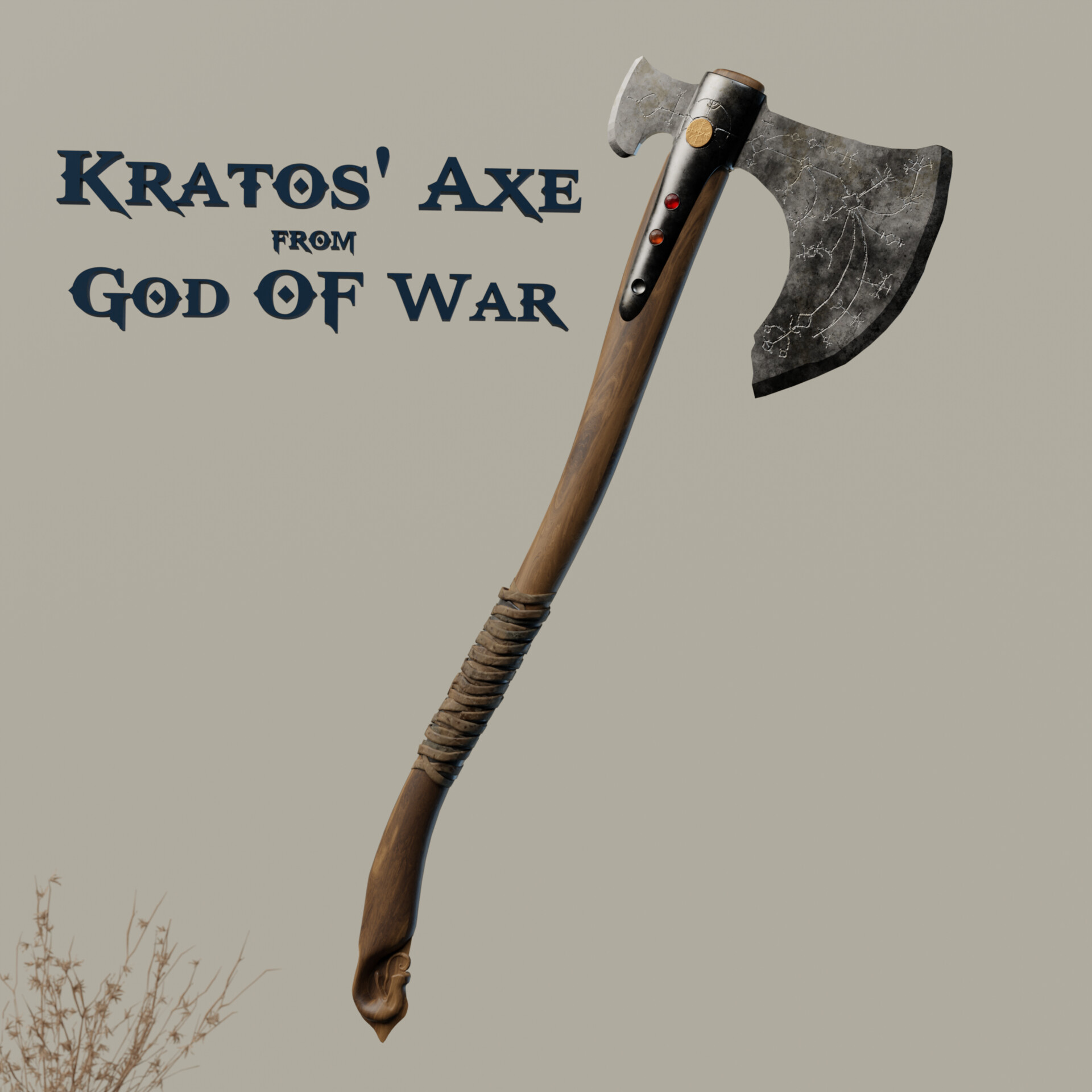 ArtStation Kratos' Axe