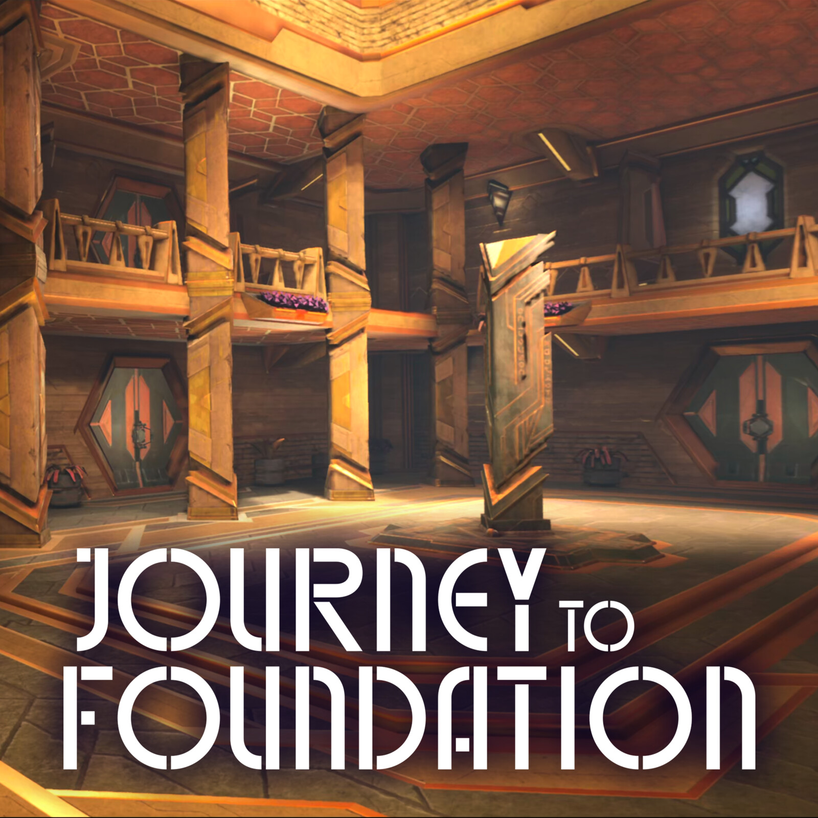 Journey to Foundation: Zor Courtyard Environment Concept