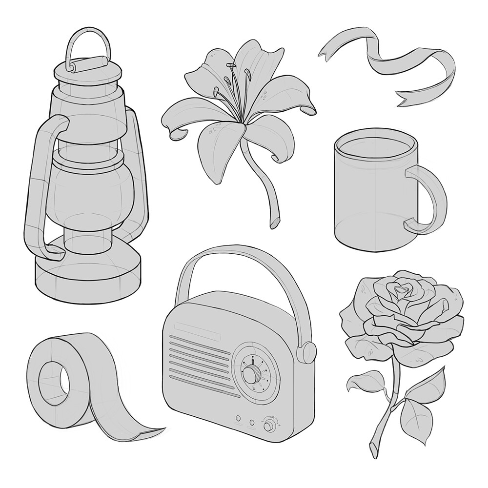 ArtStation - Random objects sketches