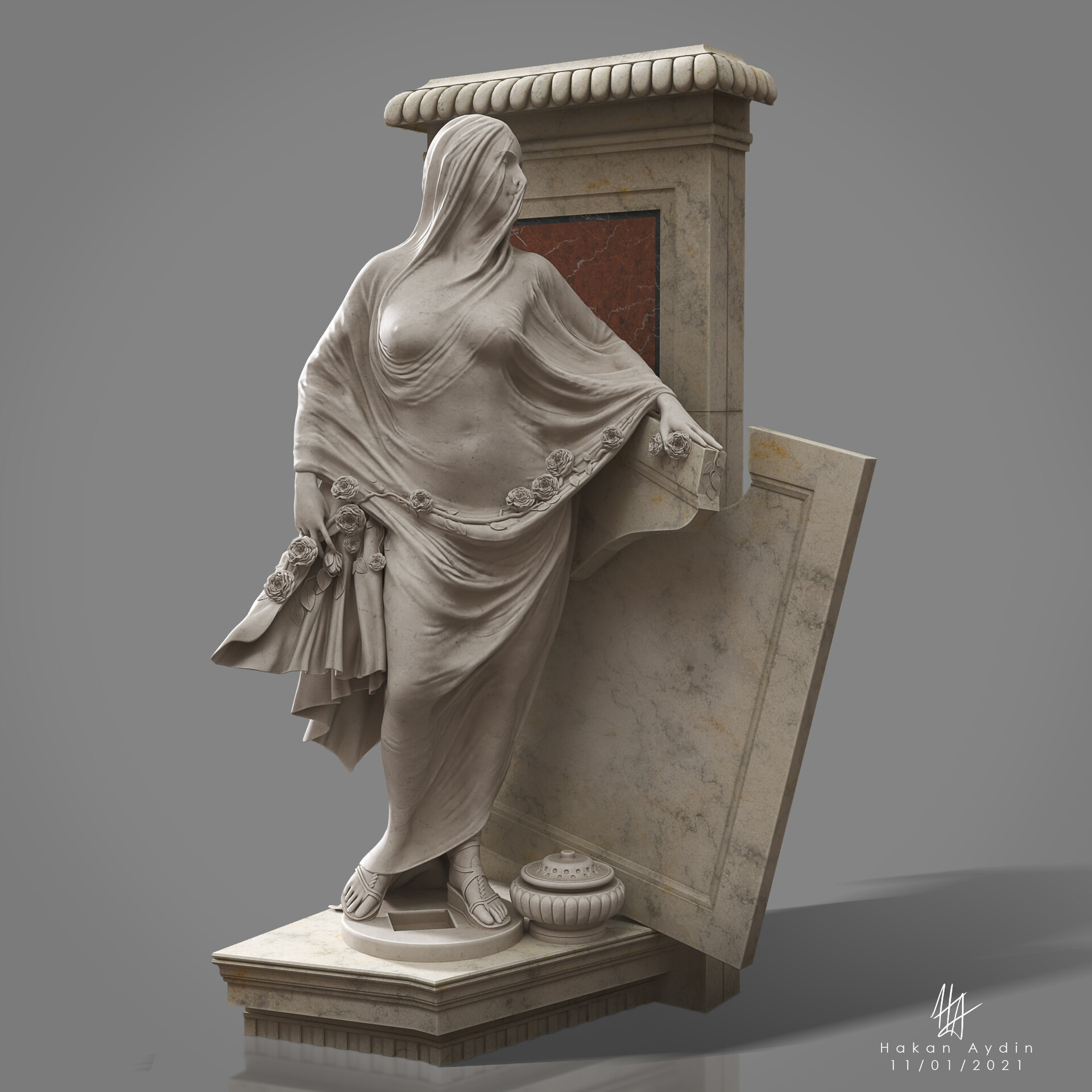 ArtStation - Study Modesty Antonio Corradini 1752