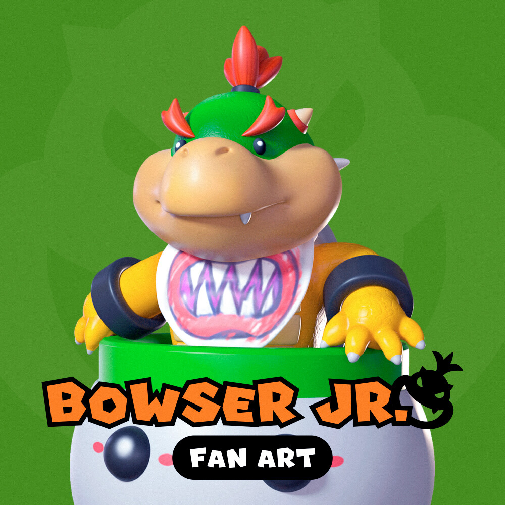 ArtStation - Bowser Jr. as the Hero