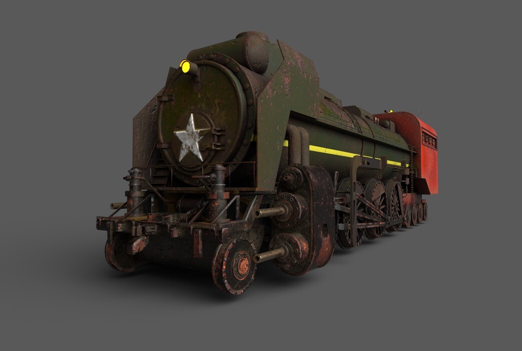 ArtStation - 3D_TRAIN_ENGINE
